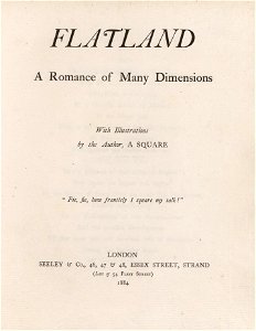 Houghton EC85 Ab264 884f - Flatland, title