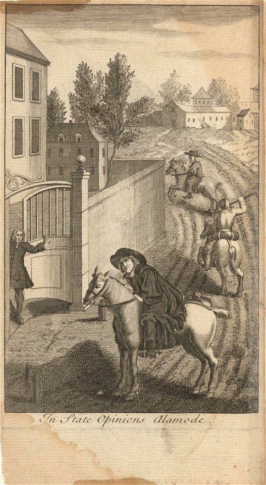 Houghton EC7 Sw551 H714b - Burnet, Essays divine, moral, and political, frontispiece