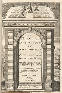 Houghton F 6916.00.9 - Le theatre d'agriculture, 1608