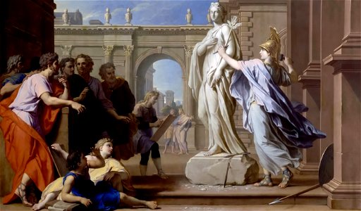 Houasse, René-Antoine - Minerva lehrt Bildhauen - 1688