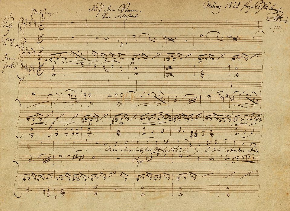 Houghton MS Mus 99.2 - Schubert, Auf dem Strom