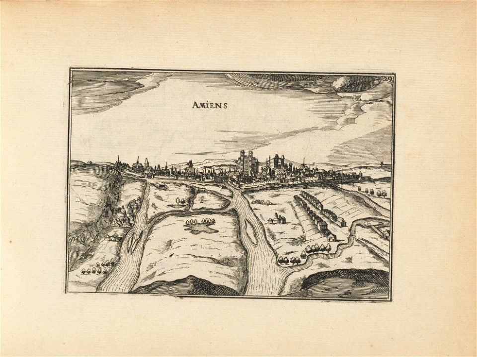 Houghton Fr 2040.20 - Blassin, map of Amiens