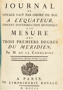 Houghton LSoc 1621.3.10 - La Condamine, title