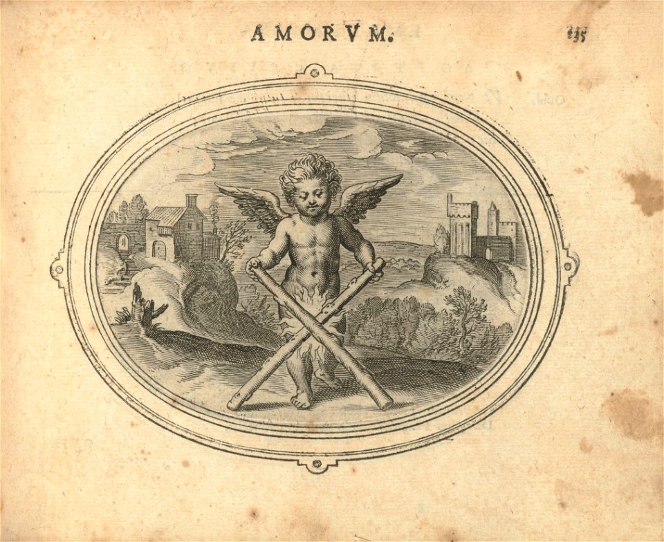 Houghton STC 24627a.8 - Amorum emblemata, figuris Aeneis incisa - pg 135