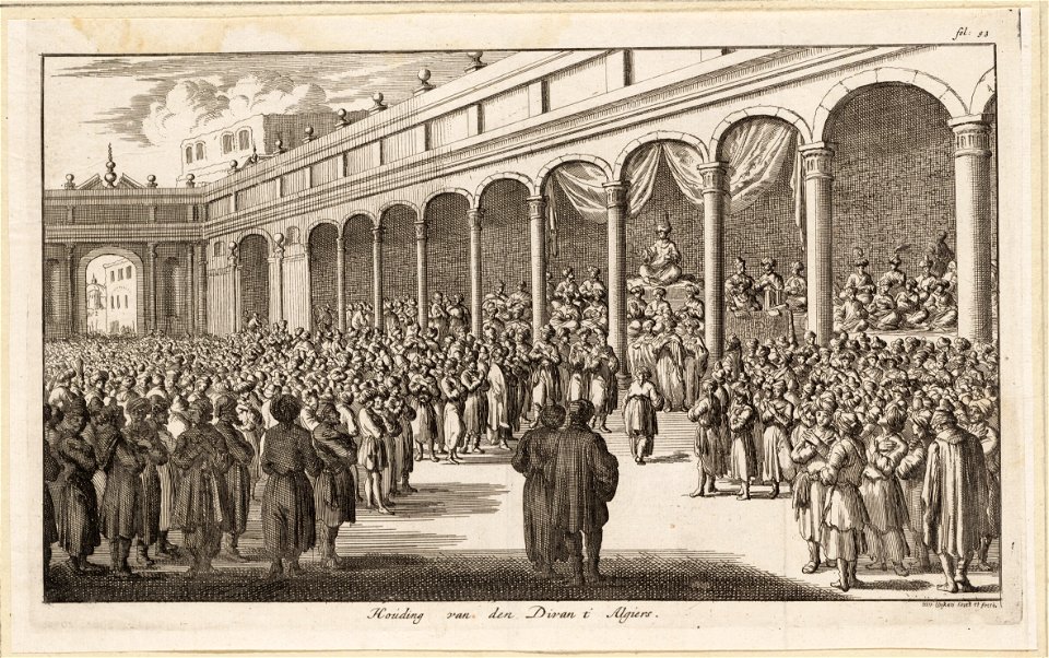 Houding van den Divan t´Algiers, objectnr A 41726