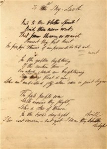 Houghton MS Eng 258.2 - Shelley, To a Skylark 1