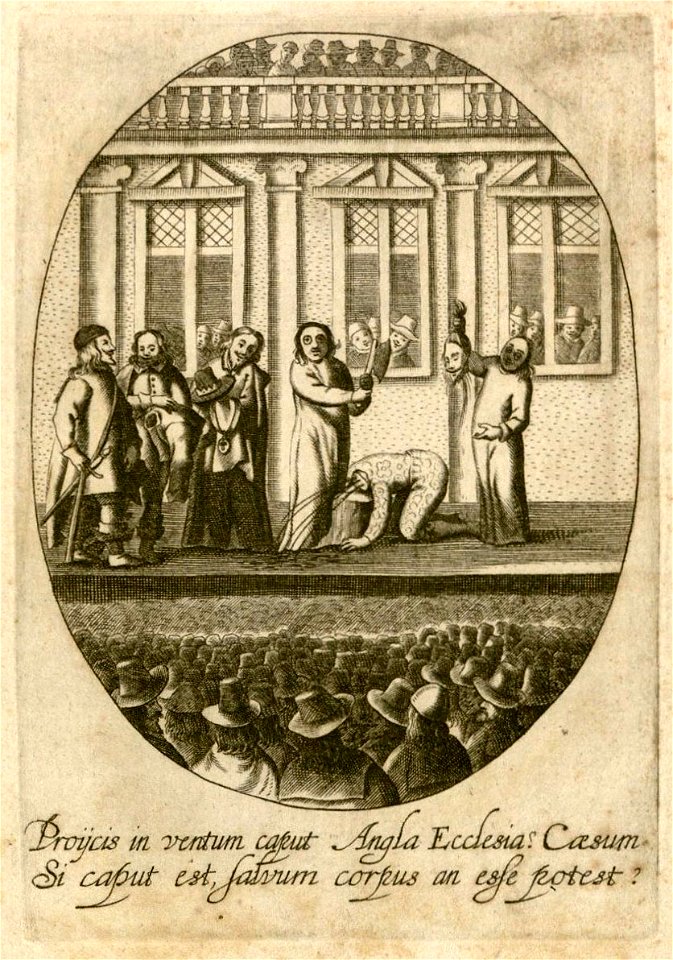 Houghton Portrait File - Charles I of England beheading