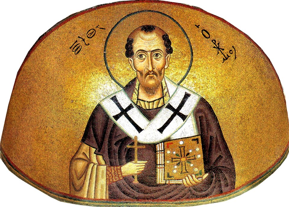 Hosios Loukas (nave, south east conch) - John Chrysostom
