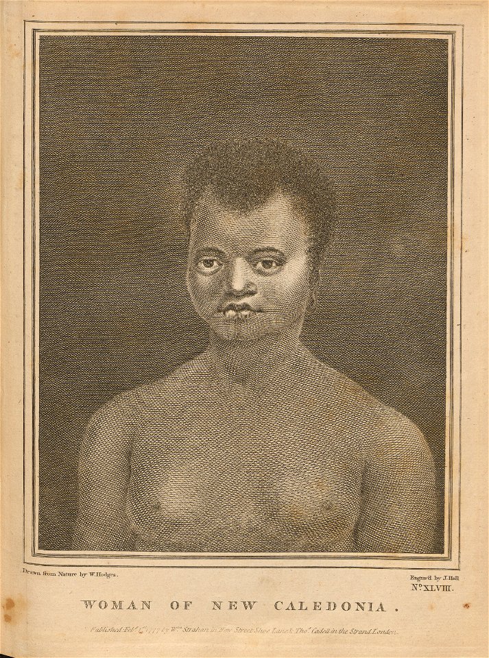 Houghton Oc 127.72.3 - Cook, Woman of New Caledonia
