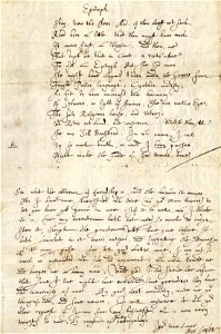 Houghton MS Lowell Autograph File 185, Jonson
