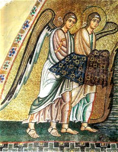 Hosios Loukas Katholikon (nave, South-West squinch) - Baptism - detail 01