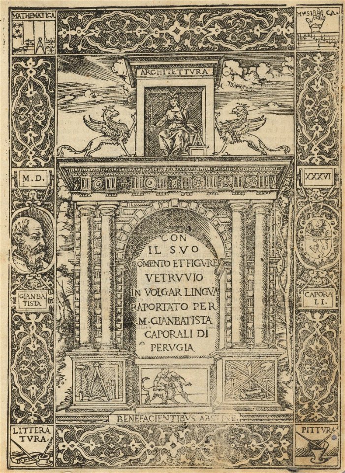 Houghton OLC V834 Ei536 - Architittura, title