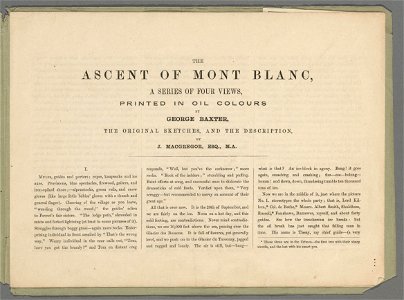 Houghton Typ 805 55.5463 Baxter - The Ascent of Mont Blanc - page 1