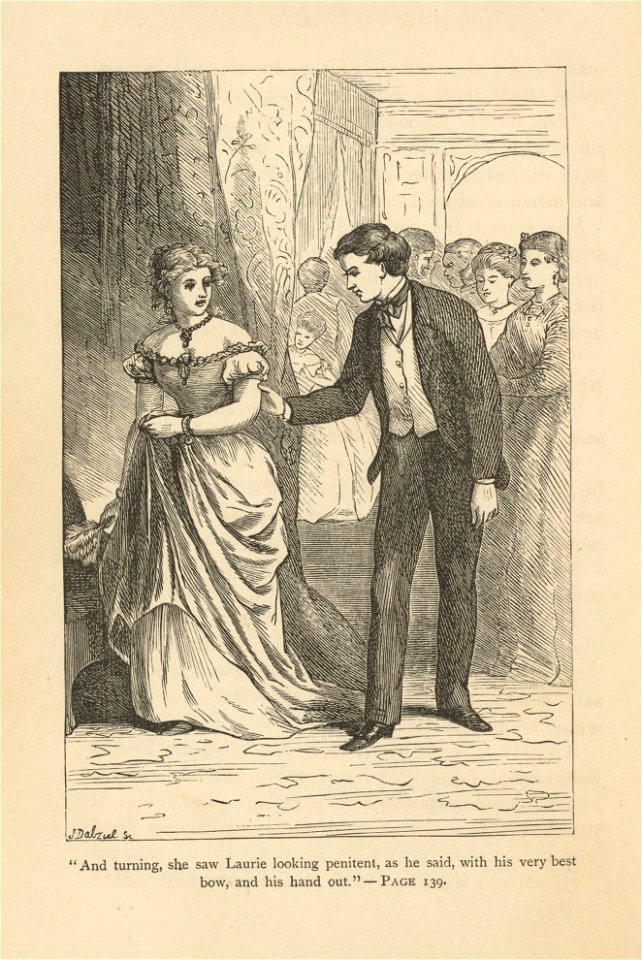 Houghton AC85.Aℓ194L.1869 pt.2aa - Little Women, illustration 138