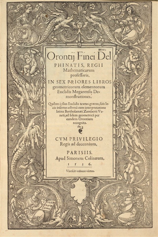 Houghton Typ 515.36.393 - Orontij Finei, 1536