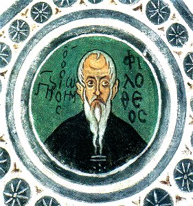 Hosios Loukas Crypt (south east groin-vault) - Philotheos