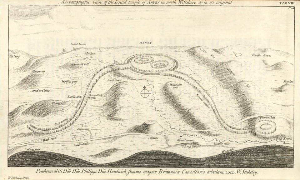 Houghton Arc 855.214 - Stukely, the Druid temple of Abury