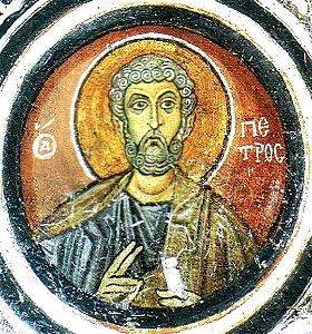 Hosios Loukas Crypt (west groin-vault) - Peter
