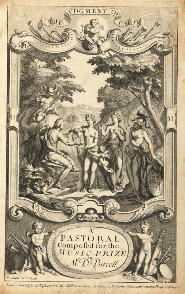 Houghton Mus 787.3.30 - Purcell, Pastoral, 1700