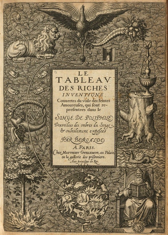 Houghton IC.C7192.Eh600b Colonna Francesca - Le tableav des riches inventions couuertes
