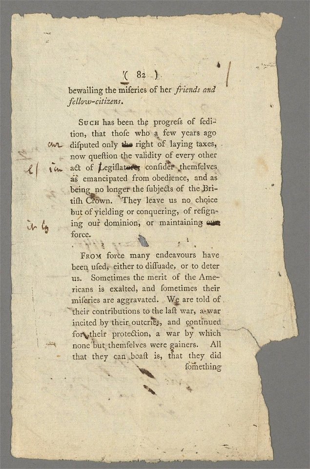 Houghton MS Hyde 50 (59) - Taxation No Tyranny proofs