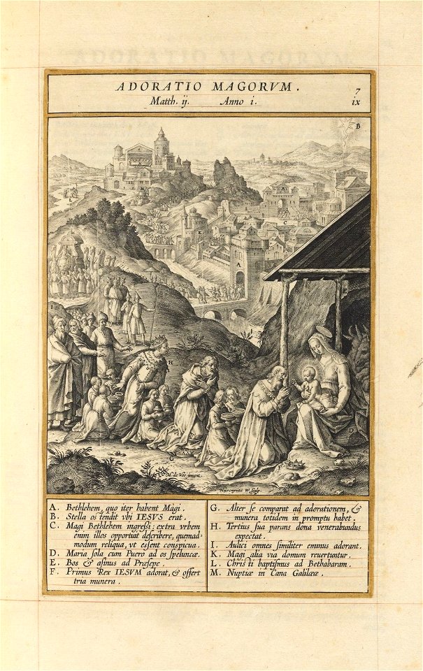 Houghton Typ 530.93.596 - Gerónimo Nadal, Evangelicæ, plate 7