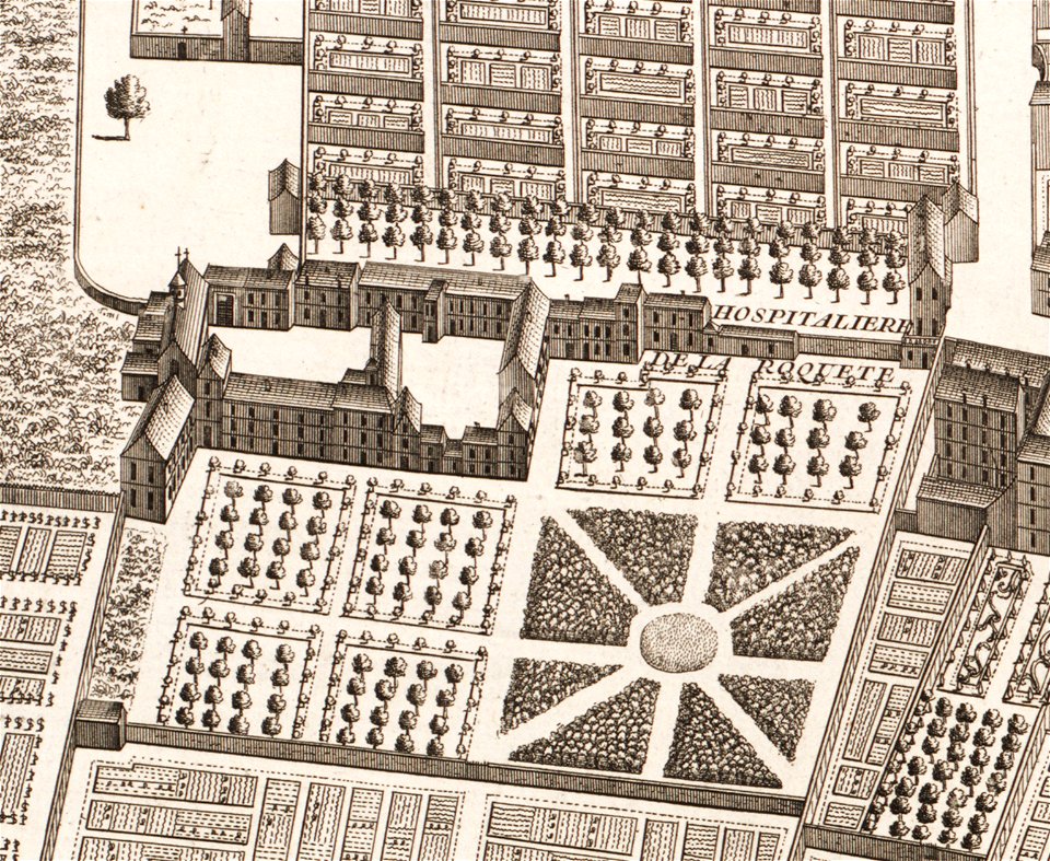 Hospitalières de la Roquette - Plan de Turgot - Norman B. Leventhal Map Center
