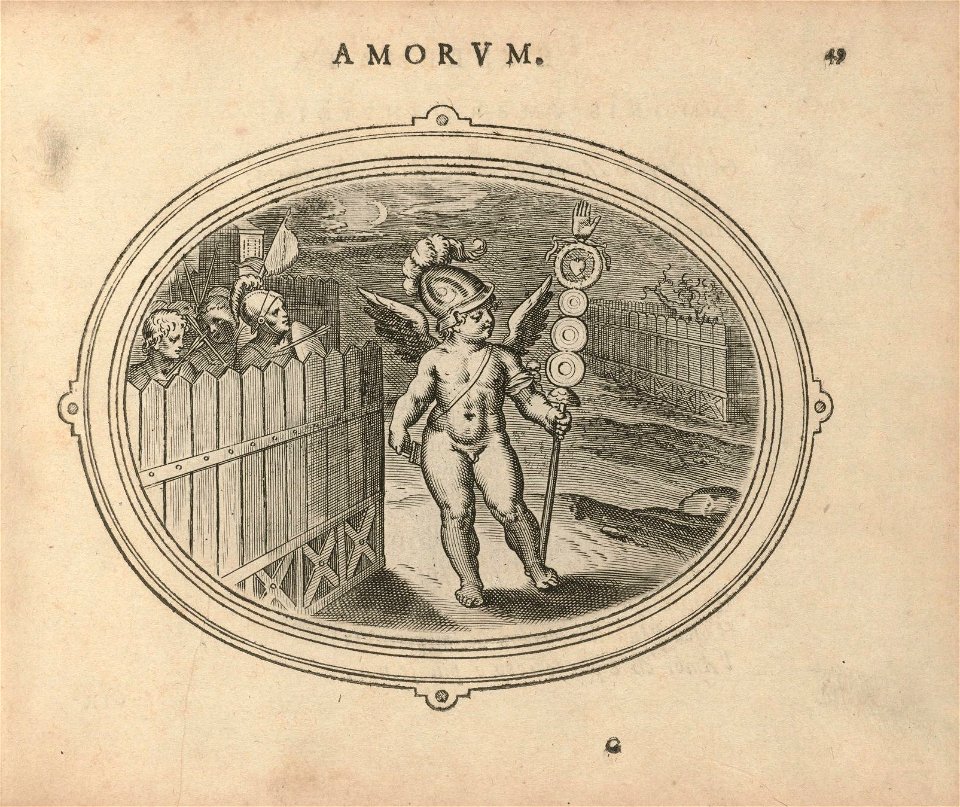 Houghton STC 24627a.8 - Amorum emblemata, figuris Aeneis incisa - pg 49