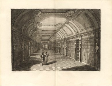 Houghton Typ 615.92.341 - Le cabinet de la Bibliotheque de Sainte Genevieve, 1692