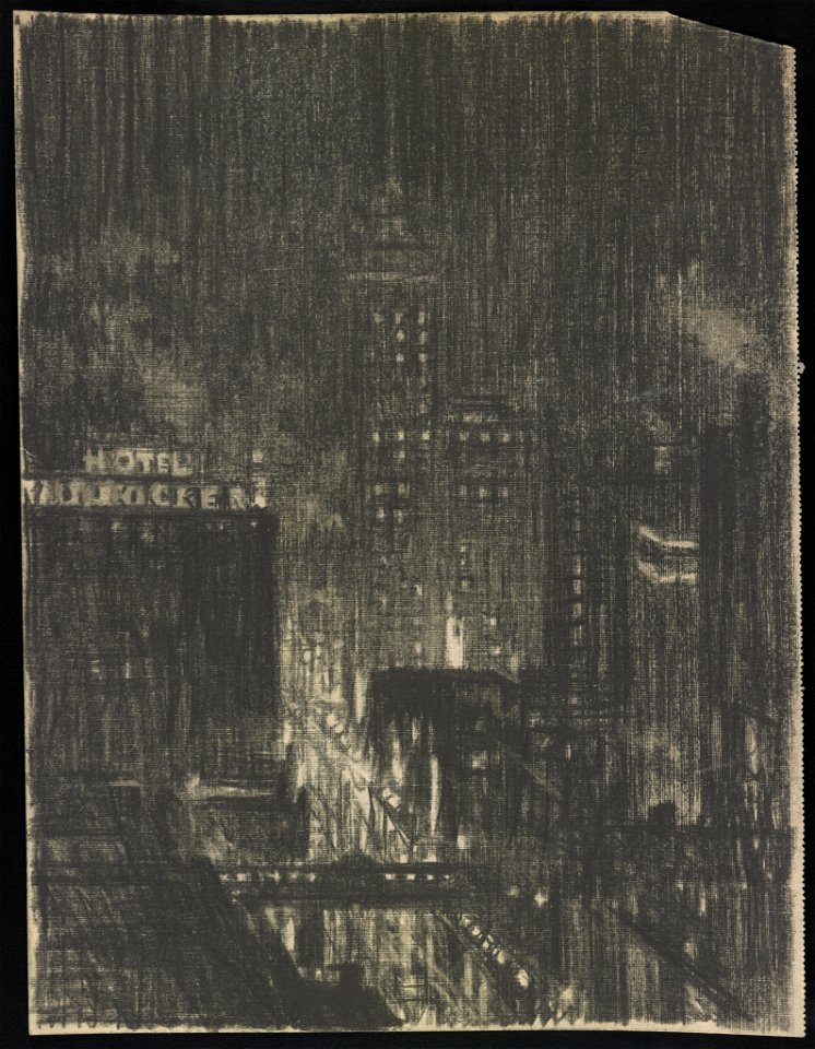 Hotel Knickerbocker, night scene LCCN2007666286