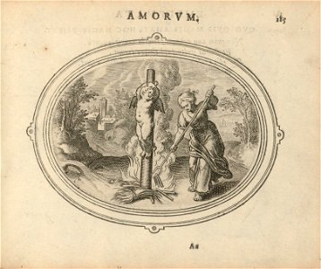 Houghton STC 24627a.8 - Amorum emblemata, figuris Aeneis incisa - pg 185