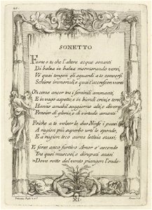 Houghton Typ 725.64.812 - Subleyras, Sonnet XI