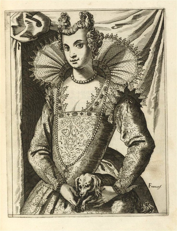 Houghton Typ 625 09.405 - Habiti delle donne venetiane intagliate in rame nuouament, plate 11