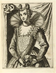 Houghton Typ 625 09.405 - Habiti delle donne venetiane intagliate in rame nuouament, plate 11