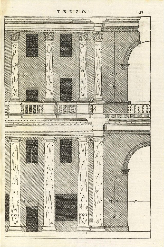 Houghton Typ 525 70.671 I qvattro libri dell'architettvra - p. 37