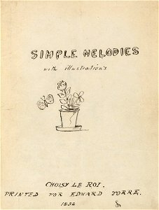 Houghton MS Eng 951.9 - Simple Melodies, title