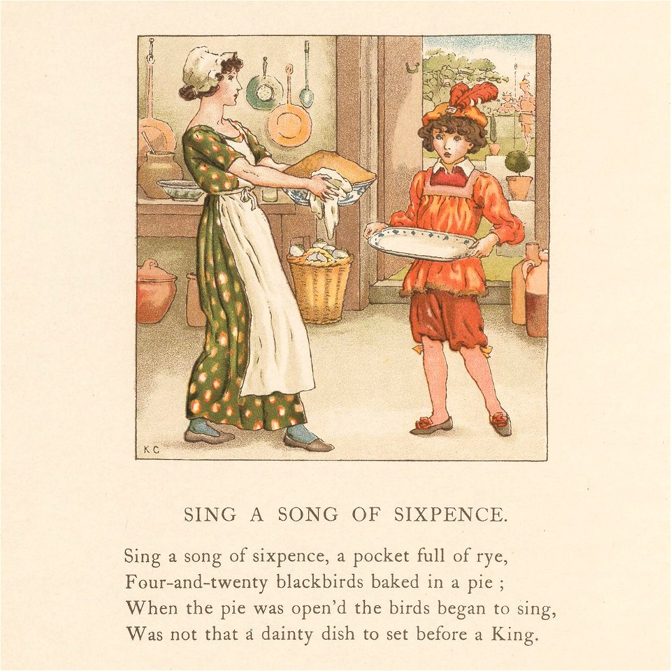 Houghton Typ 970.00.7590 - The April Baby’s Book of Tunes - Sing a song of sixpence