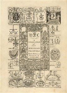Houghton 65J-217 - Typographical antiquities, frontispiece