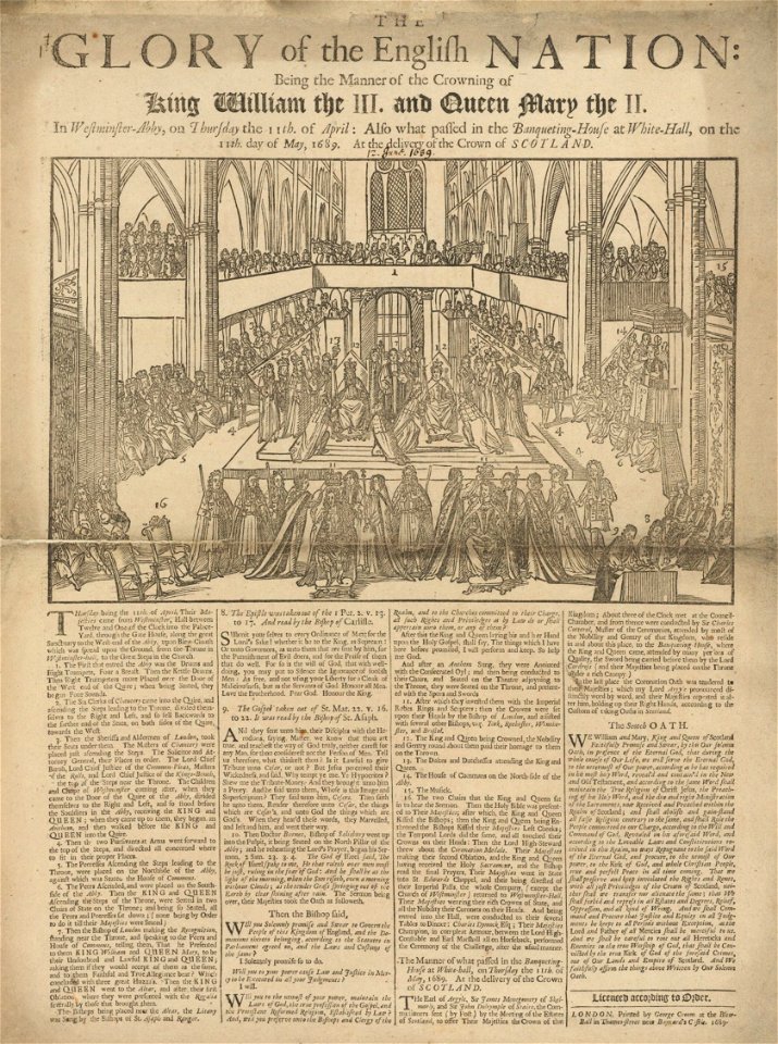 Houghton EB65 A100 B675b v.3 - Crowning of William and Mary, 1689