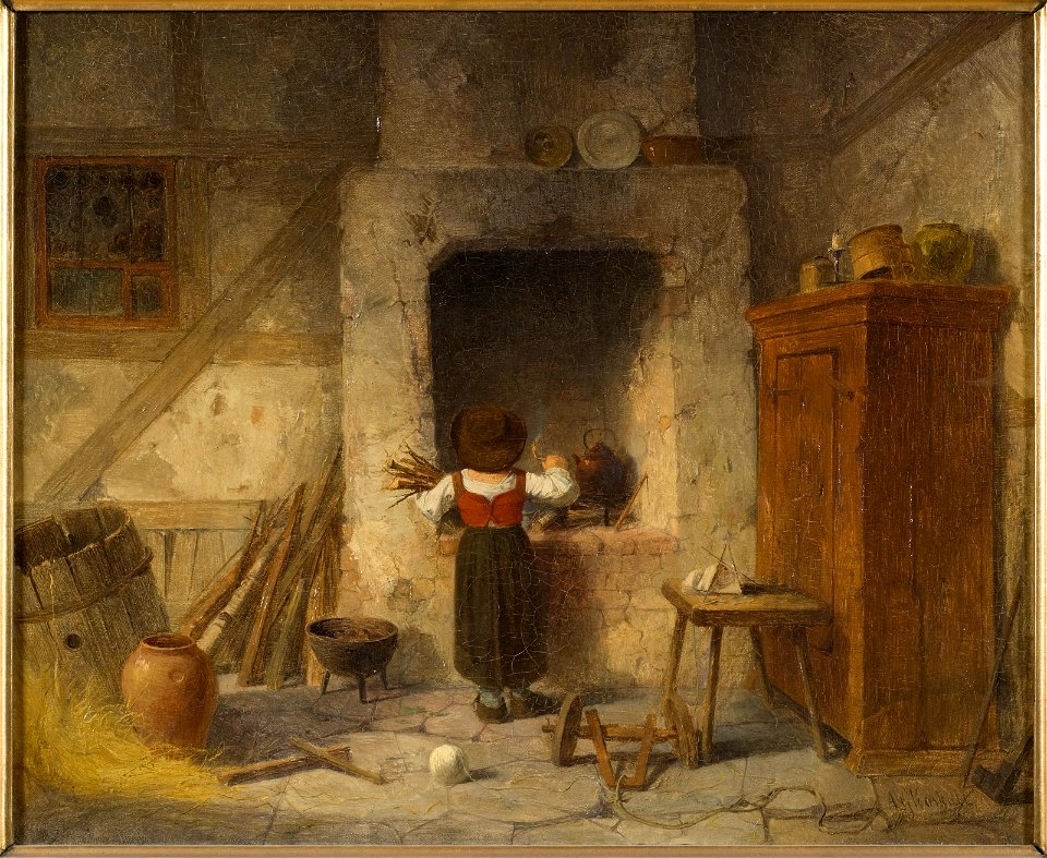 Household Work (Anders Gustaf Koskull) - Nationalmuseum - 18060