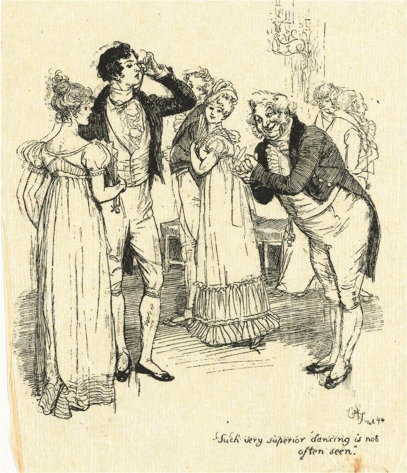 Houghton Typ 805.94.8320 - Pride and Prejudice, 1894, Hugh Thomson - superior dancing