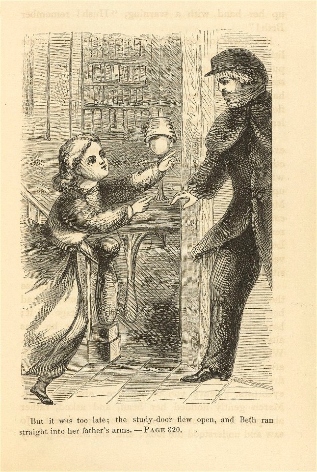 Houghton AC85.Aℓ194L.1869 pt.2aa - Little Women, illustration 320