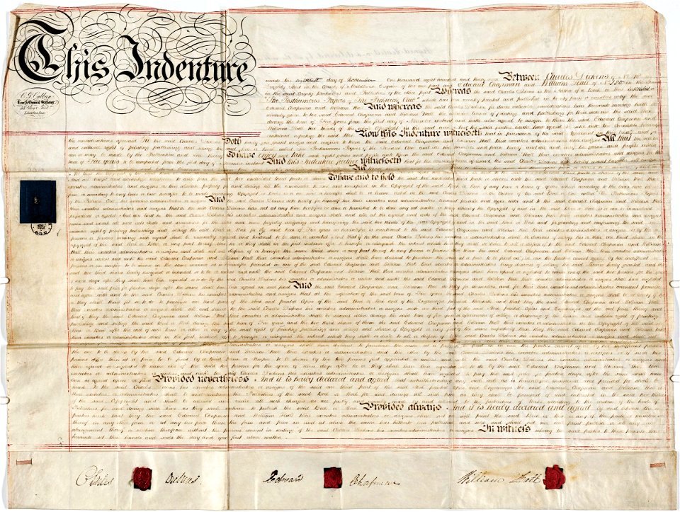 Houghton HEW 2.10.3 - Dickens, Pickwick contract