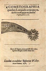 Houghton STC 1416 - Cometographia, 1578