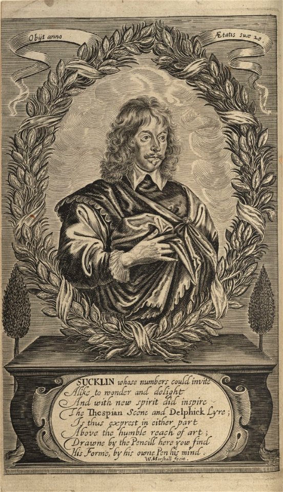 Houghton EC.Su185.646f (A) - Suckling, Fragmenta aurea, 1646, frontispiece