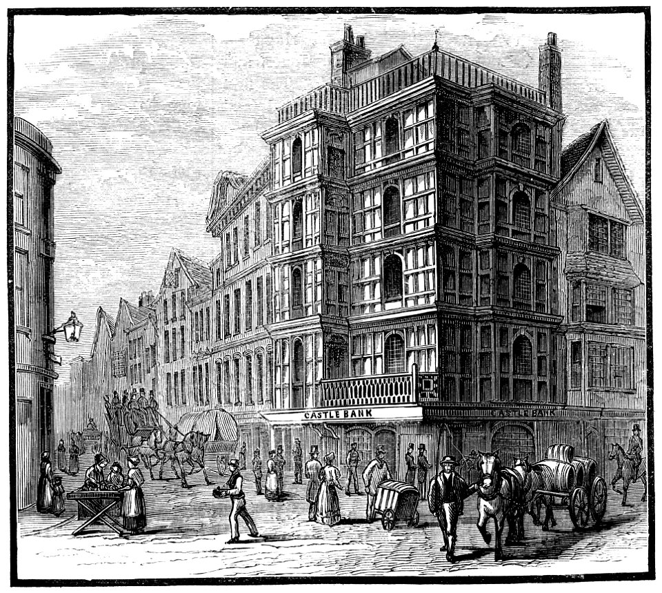 House on the corner of High St and Wine St, Bristol