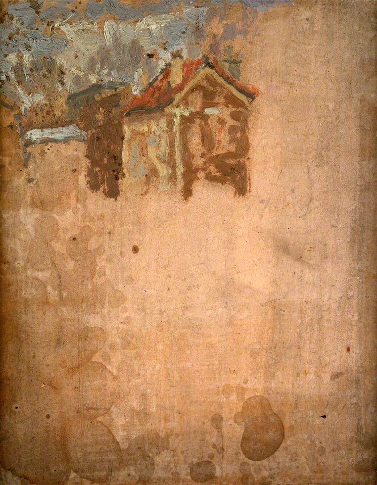 House with Sky and Trees- View from the Artist's Studio (gcf10285)
