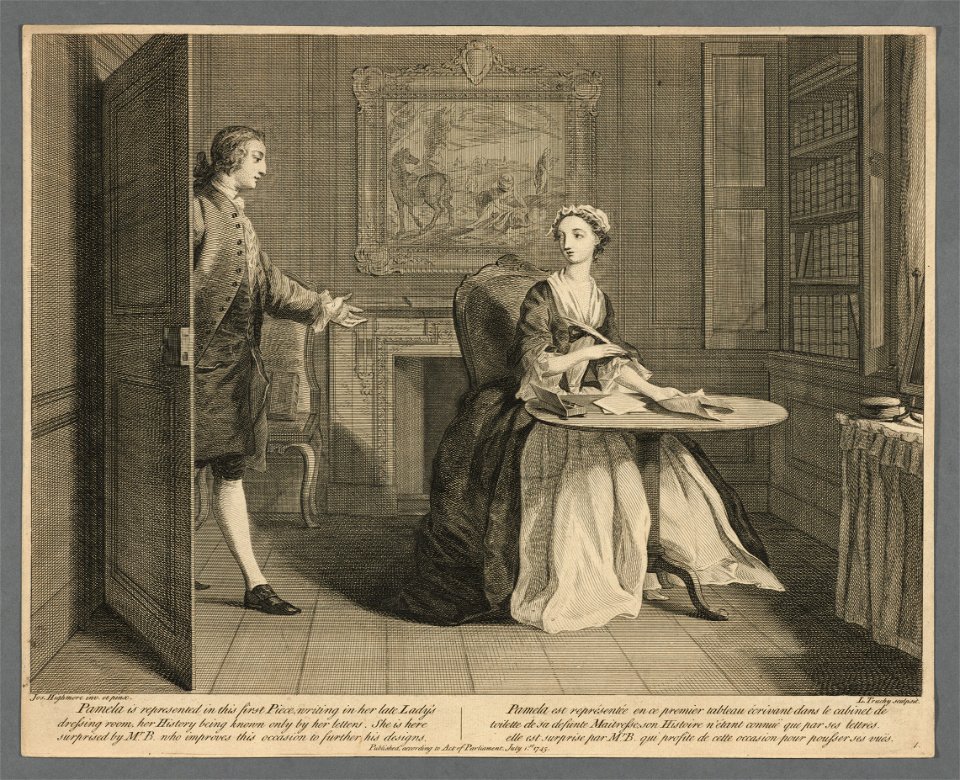 Houghton Typ 705.45.452 - Pamela, 1745, plate 1
