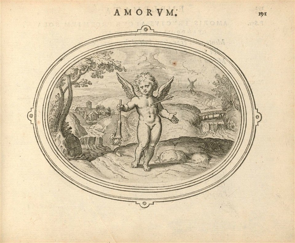 Houghton STC 24627a.8 - Amorum emblemata, figuris Aeneis incisa - pg 191