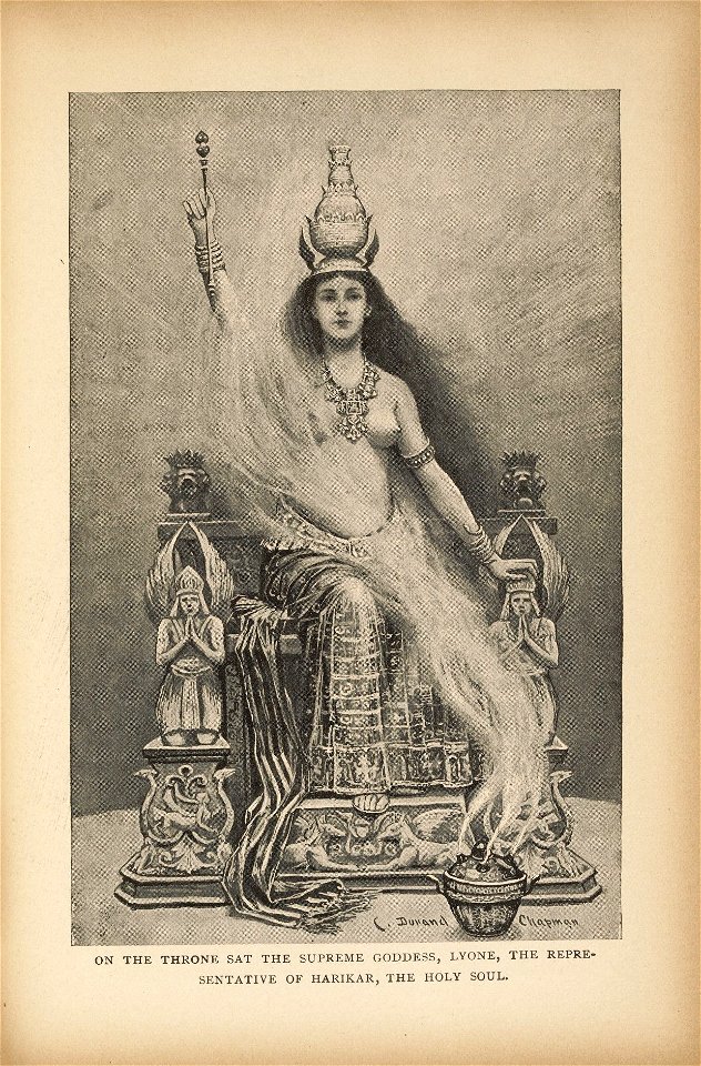 Houghton SF-251 - Goddess of Atvatabar, illustration p 101